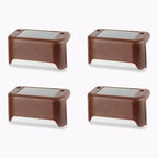 4-Piece Solar Waterproof Garden, Stair & Railing Lights