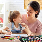 150-Piece Kids Art Set with Carry Case | Drawing & Painting Kit (Multicolor)