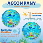 Round Baby Water Play Mat – Sensory Tummy Time Mat for Infants