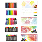 150-Piece Kids Art Set with Carry Case | Drawing & Painting Kit (Multicolor)