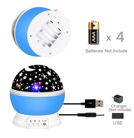 Star Master Galaxy Night Projector Lamp – 360° Rotating LED Starry Sky & Space Projection Light | Colorful Ceiling Lamp for Kids, Home Décor & Gifts