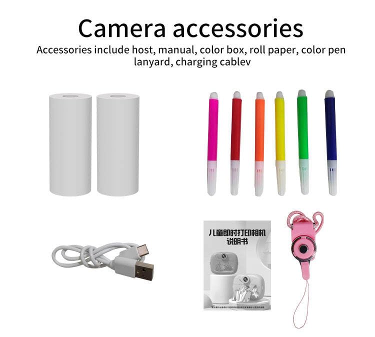 Kids Instant Print Camera with Built-in Printer