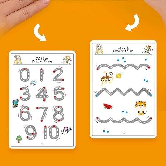 Pen Control Workbook for Kids (64 Pages) – Tracing & Early Writing Practice Sheets