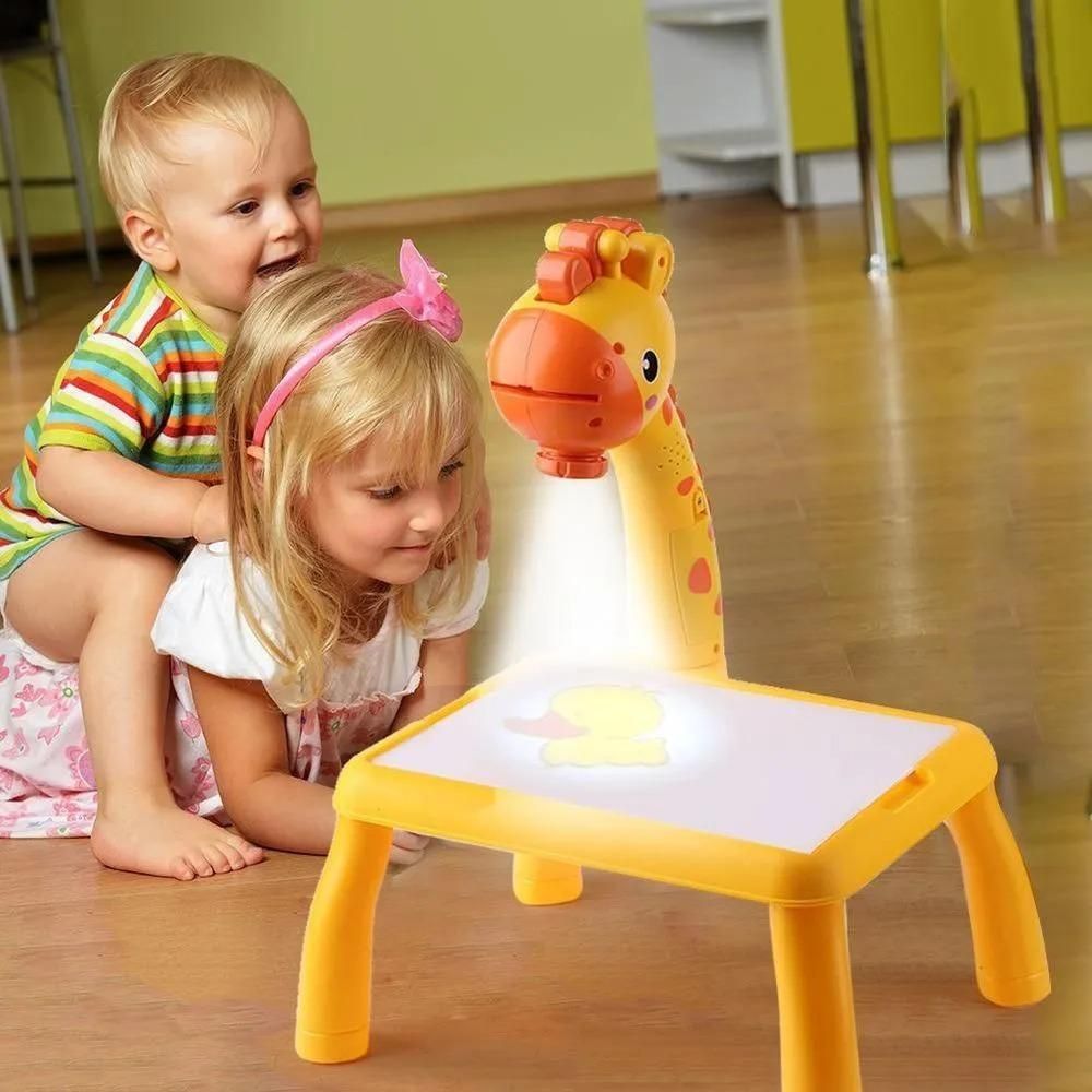 Projector Drawing Desk for Kids – Multi-Function Learning & Painting Table with 24 Projection Patterns, Music & Tracing Board | Educational Art & Craft Sketchpad (Pack of 1)
