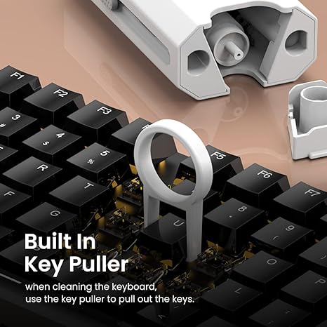 Portronics Clean M 8-in-1 Multifunctional Gadget Cleaning Kit | Mobile Holder | Keyboard, Earbuds, Laptop & Smartphone Cleaner | Compact Desk Cleaning Tool (White)