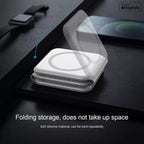 3-in-1 Magnetic Foldable Wireless Charger – Fast Charging Pad for Phone, Watch & Earbuds