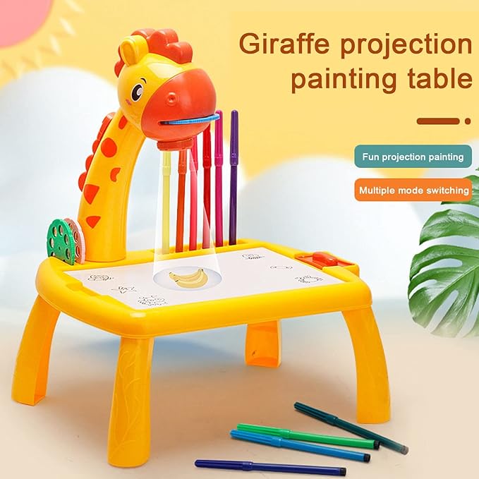 Projector Drawing Desk for Kids – Fun Learning & Painting Table Set