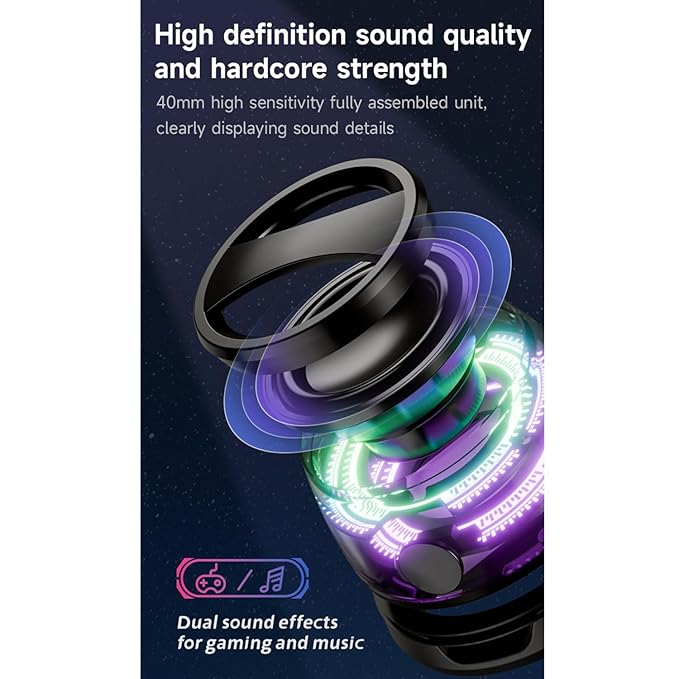G200 Magnetic Bluetooth Speaker – Mini Portable Speaker with RGB Lights & 3D Sound