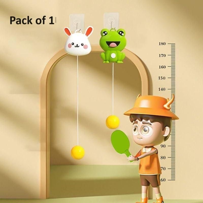 Hanging Table Tennis Trainer – Portable Ping Pong Paddle Set with Rackets & Balls | Indoor & Outdoor Parent-Child Door Pong Game, Reflex & Coordination Training Kit (Pack of 1)