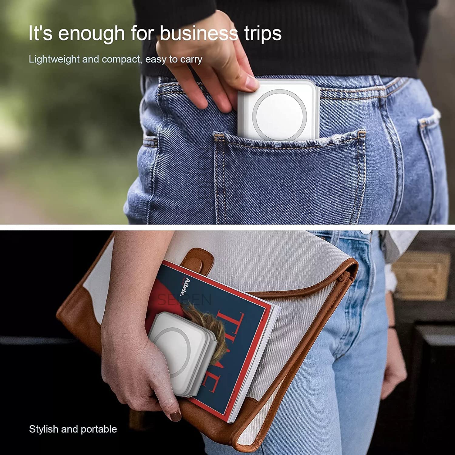 3-in-1 Magnetic Foldable Wireless Charger – Fast Charging Pad for Phone, Watch & Earbuds