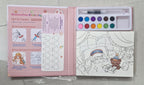 Cartoon Art Coloring & Painting Set for Kids – Watercolor Drawing Paper Book with 48 Sheets | Creative Art & Craft Activity Book (Pack of 1)