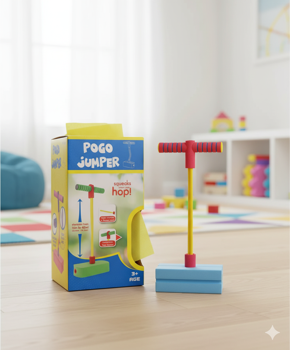 Kids Pogo Jumper Toy – Safe Indoor & Outdoor Bouncy Fun Toy