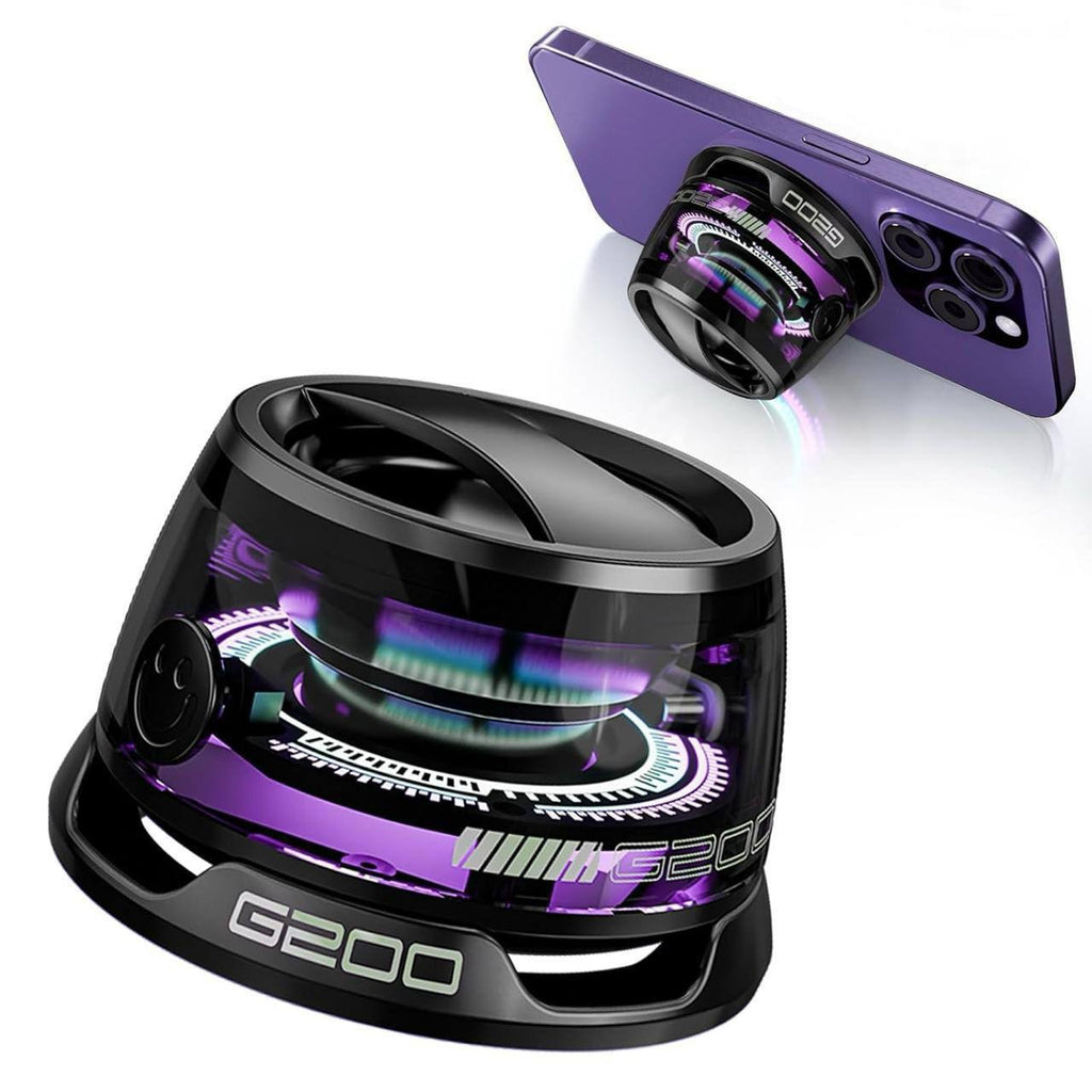 G200 Magnetic Bluetooth Speaker – Mini Portable Speaker with RGB Lights & 3D Sound
