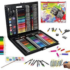 150-Piece Kids Art Set with Carry Case | Drawing & Painting Kit (Multicolor)