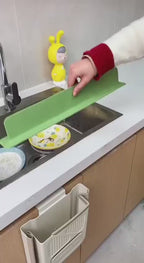 Silicone Sink Splash Guard – Flexible L-Shape Water Stopper for Kitchen & Bathroom