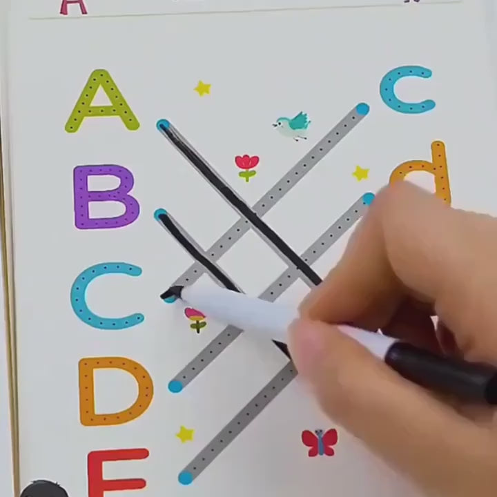 Pen Control Workbook for Kids (64 Pages) – Tracing & Early Writing Practice Sheets