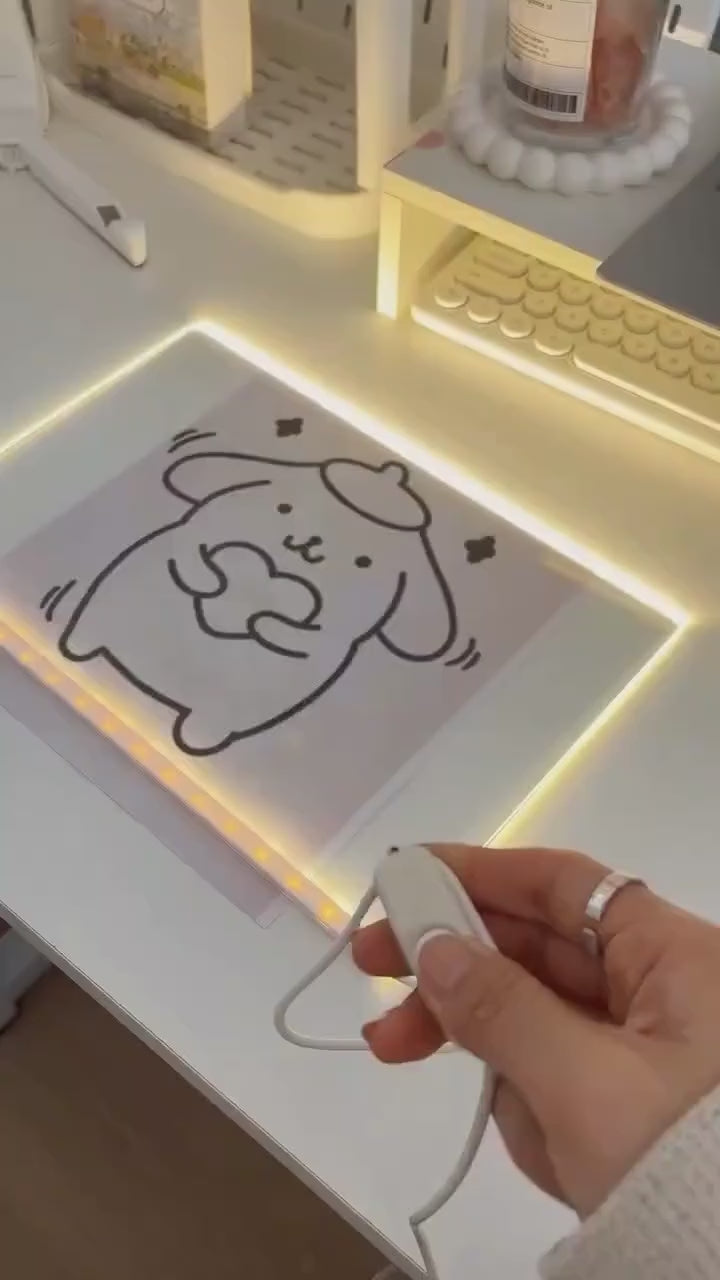 LED Acrylic Writing Board – Reusable Drawing Pad for Kids