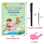 Kaadees Sank Magic Book for Kids | Magic Book with Reusable Magic Pen | Alphabet Writing Practice Book | Handwriting Improvement Kit for Kids | Tracing Books for Kids Ages 3-5 | Fun Kids Learning Book